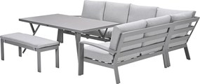 Garden Impressions Camilo lounge dining set 6-delig rechts - taupe