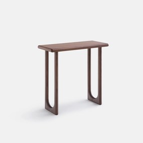 Nachtkastje, massief notenhout en fineer, massief essen, breedte 80 cm, DOUVE