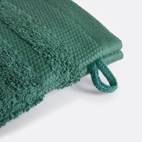 Set van 4 washandjes in gekamd katoen 600g/m2, Kheops