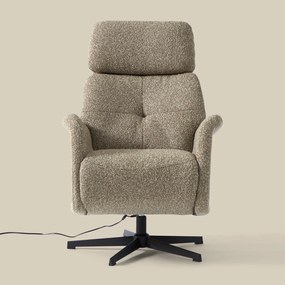 Relaxfauteuil Elektrisch Taupe Stof