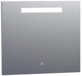 Saniclass Spiegel - 80x70cm - verlichting - aluminium 3887s