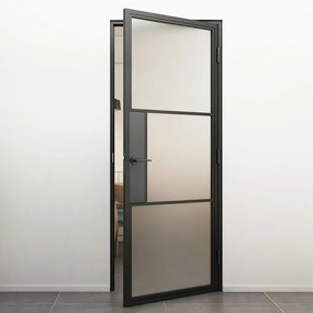 Loftdeur Mat Glas Met Deurklink (Inclusief Stalen Kozijn)