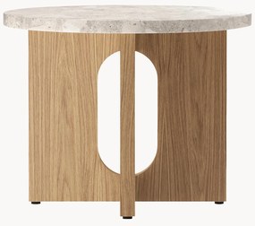 Ronde bijzettafel Ibiza met zandstenen tafelblad
