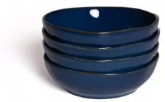 Set Van 4 Diepe Borden Biöh Marine Blauw - Sklum