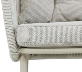 Tuinset 6 personen 220 cm Aluminium/rope Taupe Santika Furniture Sanika