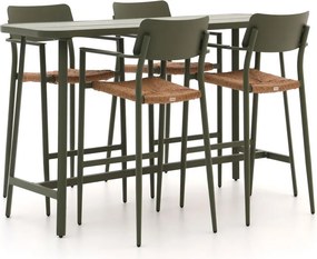 Barset Bellagio  | 4 personen aluminium | Tuinset stapelbaar | 5-delig | Kees Smit Tuinmeubelen