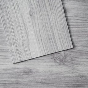 VEVOR zelfklevende vinylvloertegels, 91 x 15 cm, verpakking van 20, 0,6 cm dik, zelfklevend, lichtgrijze houtnerf, doe-het-zelfvloeren voor keuken, eetkamer, slaapkamer en badkamer