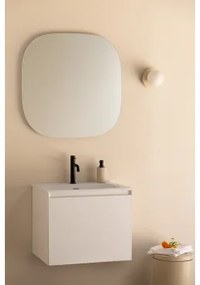 Macrae Houten Badkamermeubelset Met Geïntegreerde Wastafel Wit & Vierkant Led En Anticondens 75x75 Cm Tobie & Zonder Kraan & ↔︎ - Sklum
