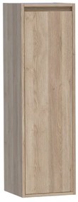 Saniclass Nexxt Badkamerkast - 120x35x35cm - 1 greep - loze linksdraaiende deur - MFC - legno calore 7614L