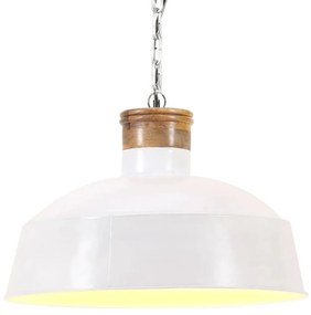 vidaXL Hanglamp industrieel E27 32 cm wit