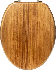 5Five Woody Toiletbril - Bruin - Acacia Hout - Universeel