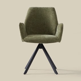 Groene Eetkamerstoel Met Armleuningen
