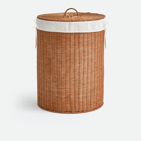 Wasmand met deksel, rotan, JANA