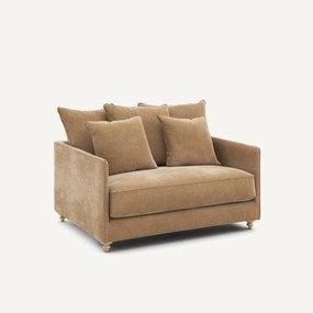 2-zits slaapbank in stonewashed fluweel, Lazare