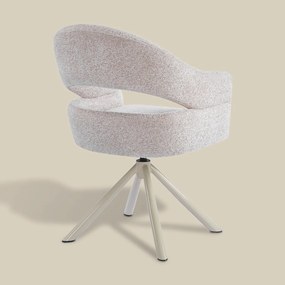 Eetkamerstoel Met Open Rug Beige Beige