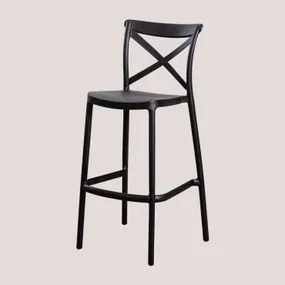 Pak Van 4 Otax Stapelbare Hoge Tuinkrukken Zwart & ↑75 Cm - Sklum