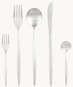 Mat geborstelde bestekset Shimmer, in verschillende setgroottes
