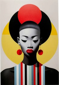 Kare Design Muse Glazen Wanddecoratie Rood