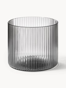 Mondgeblazen waterglazen Ripple met groefreliëf, 4-delig