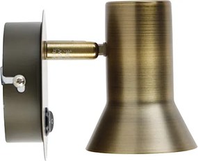 Smart wandspot brons draai- en kantelbaar met schakelaar incl. Wifi GU10 50mm - Karin 1