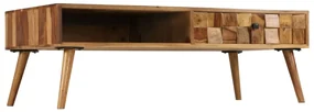 vidaXL Salontafel 110x50x37 cm sheeshamhout met honing afwerking