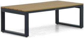 Stoel en Bank Loungeset 5 personen Aluminium/Polywood (teakfinish) Grijs  Lifestyle Garden Furniture Bilbao
