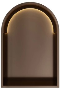 Hotbath &More inbouwnis met verlichting toogmodel 30x45x10cm tuscan bronze