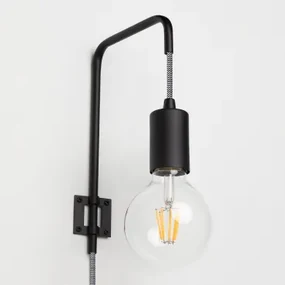Alli Wandlamp Zwart - Sklum