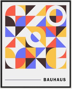 Ingelijste digitale print Retro Moderns Bauhaus Poster