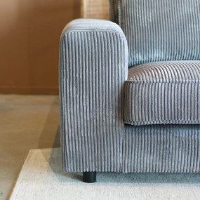 PEPP Interiors Lech Ribstof Hoekbank Grijs