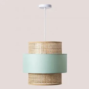 Hanglamp Van Rotan Satu Celadon - Sklum