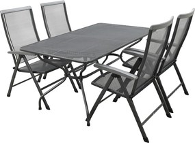 Royal Garden Balero verstelbare tuinset strekmetaal 160x90 cm.