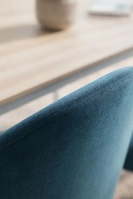 Set 4 Vint Fluwelen Stoelen