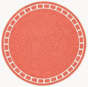 Ronde placemat Marim met geborduurde rand
