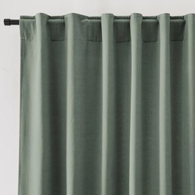 Fluwelen gordijn afgewerkt met verdekte lussen, Velvet