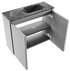 Mondiaz Ture DLux toiletmeubel 60cm plata met wastafel lava rechts zonder kraangat