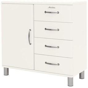 Tenzo Malibu Retro Dressoir Small Wit - 98x41x92cm.