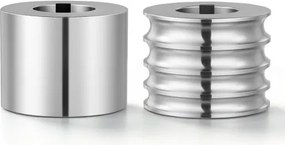 VEVOR reserveonderdelen voor sieradenwalserij: 1 halfronde wals, 1 platte wals (4 maten), accessoires voor doe-het-zelf sieradengereedschap, hoogwaardig gelegeerd staal, voor het persen van kneedbare metalen zoals goud, zilver en koper.