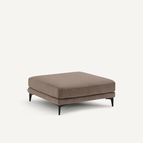 Voetensteun van stonewashed fluweel, MODERNISTE, ontwerp Emmanuel Gallina