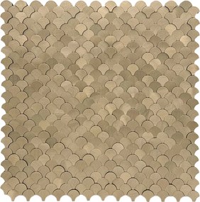 Zelfklevende Mozaïektegels Metaal | Visschub Goud | 28,8×29,8 cm | Keuken, Bad &amp; WC