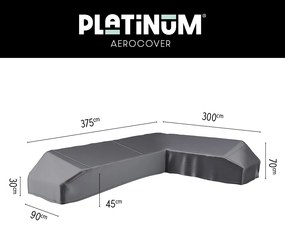 Platinum Aerocover platform loungesethoes 375x300 cm - Rechts