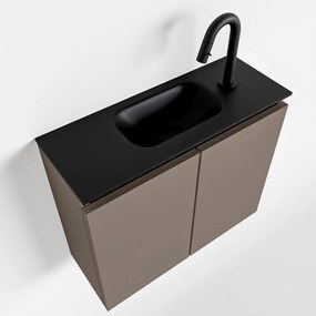Mondiaz Ture 60cm toiletmeubel smoke met wastafel urban midden 1 kraangat