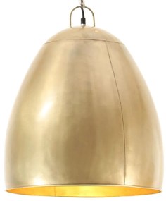 vidaXL Hanglamp industrieel rond 25 W E27 42 cm messingkleurig