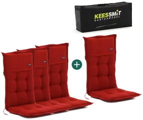 Madison tuinkussen set van 4 hoge rug