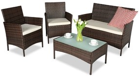 Rotan tuinset Calabria bruine Garden Point