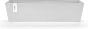 Ecopots bloempot Bruges 80 - Rechthoekig - Pure White - 80,8cm x 20cm x H20,3cm