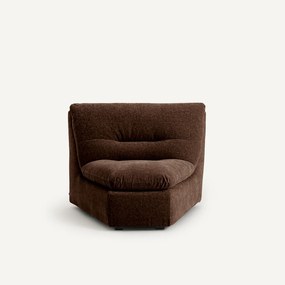 Modulaire hoekzetel in chenille fluweel, Giuliano