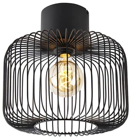 Design plafondlamp zwart draad 31,5cm - Baya Design E27 rond Binnenverlichting Lamp