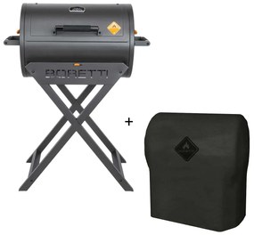 Boretti Fratello houtskoolbarbecue 2.0 incl. beschermhoes