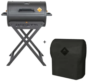 Boretti Fratello houtskoolbarbecue 2.0 incl. beschermhoes